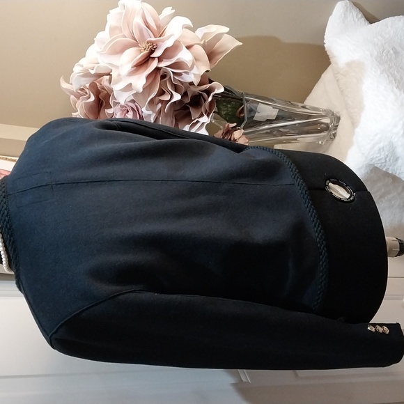 NWT XL BAGATELLE Chic Navy Women's Blazer with Gold Accents - Picture 5 of 17